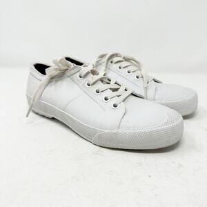 HUNTER Low Top Classic White Rubber Sneakers in Size 5